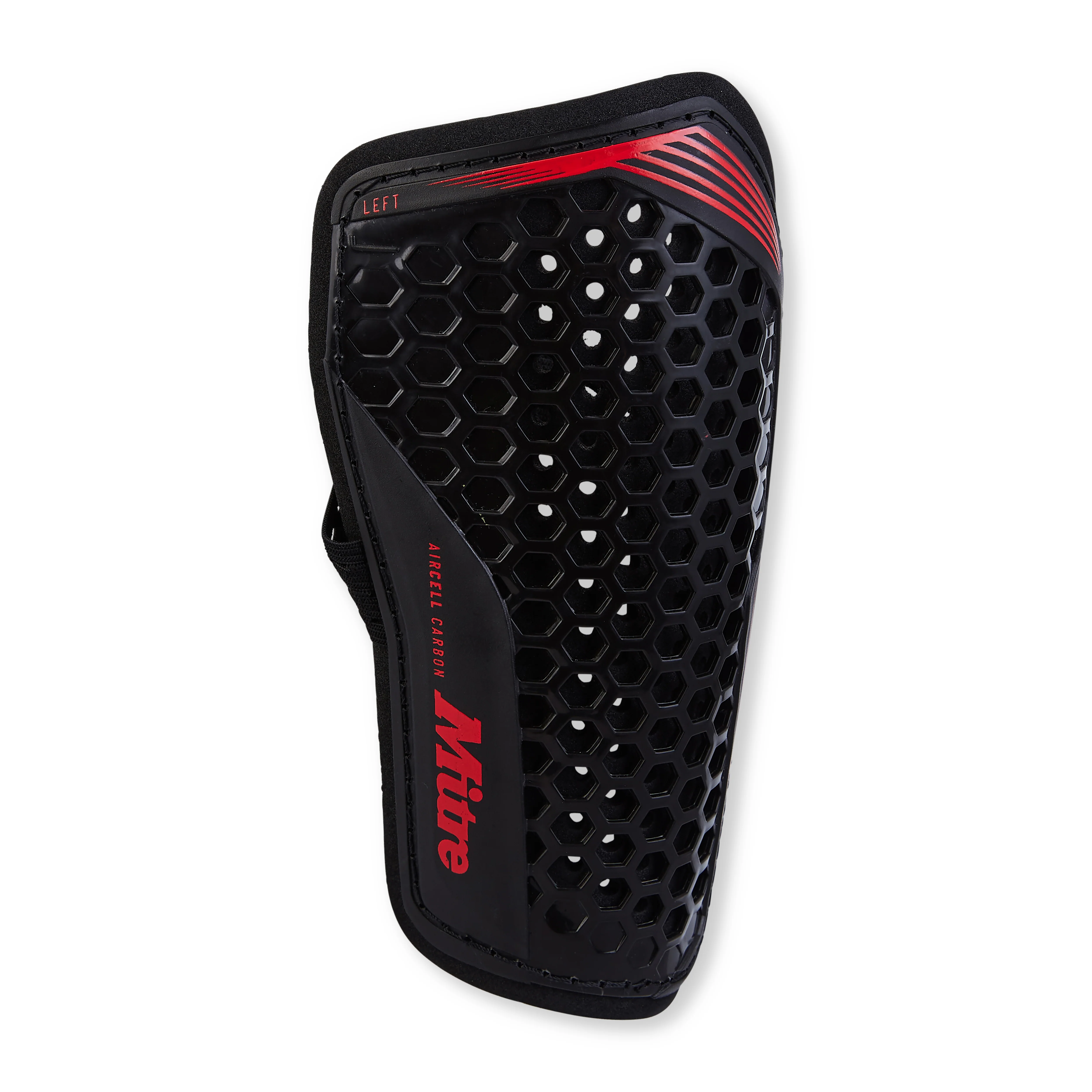 Aircell Carbon Slip Shinguards Black/Red - Image 2