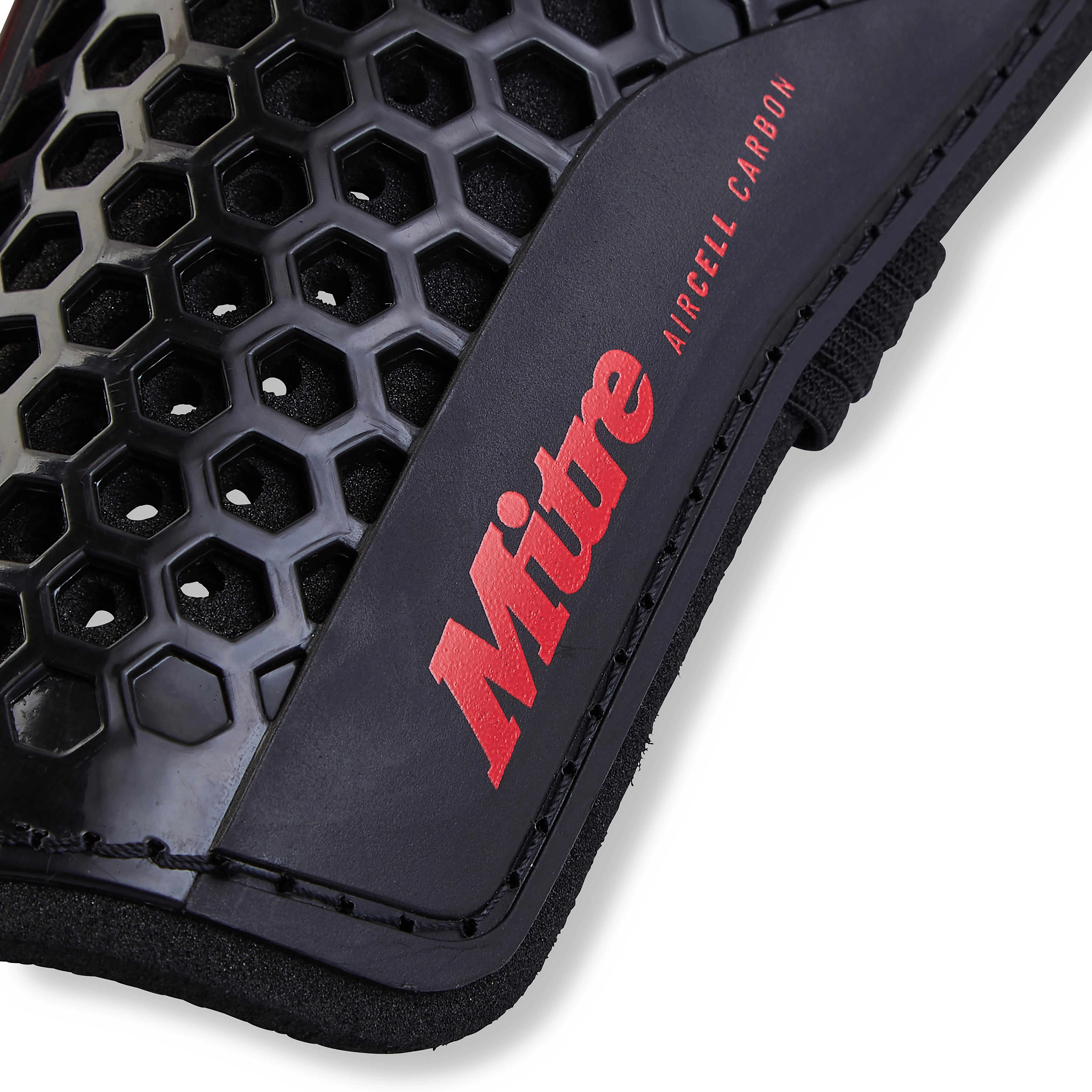 Aircell Carbon Slip Shinguards Black/Red - Image 4