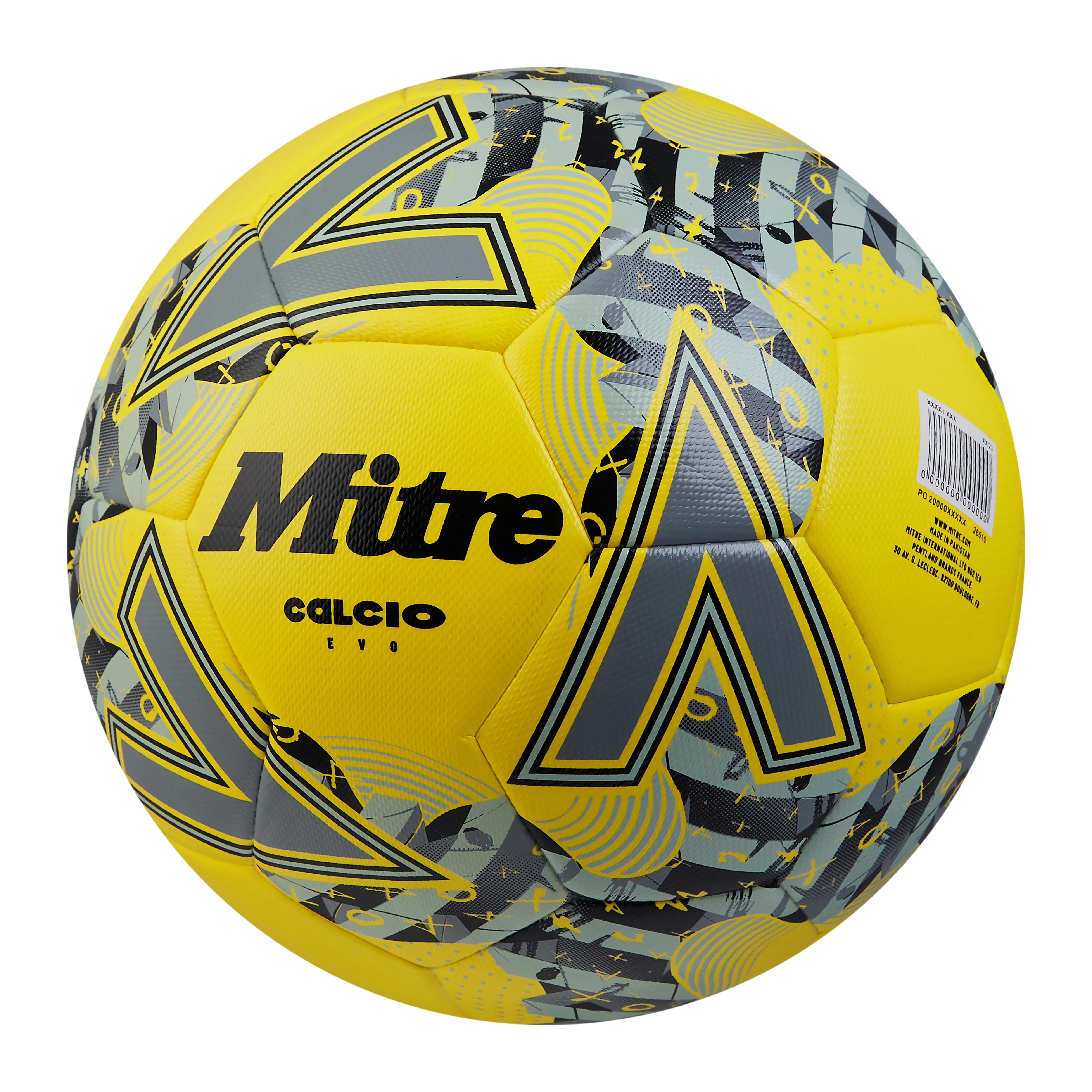 Calcio Evo Football Yellow/Black - Image 2