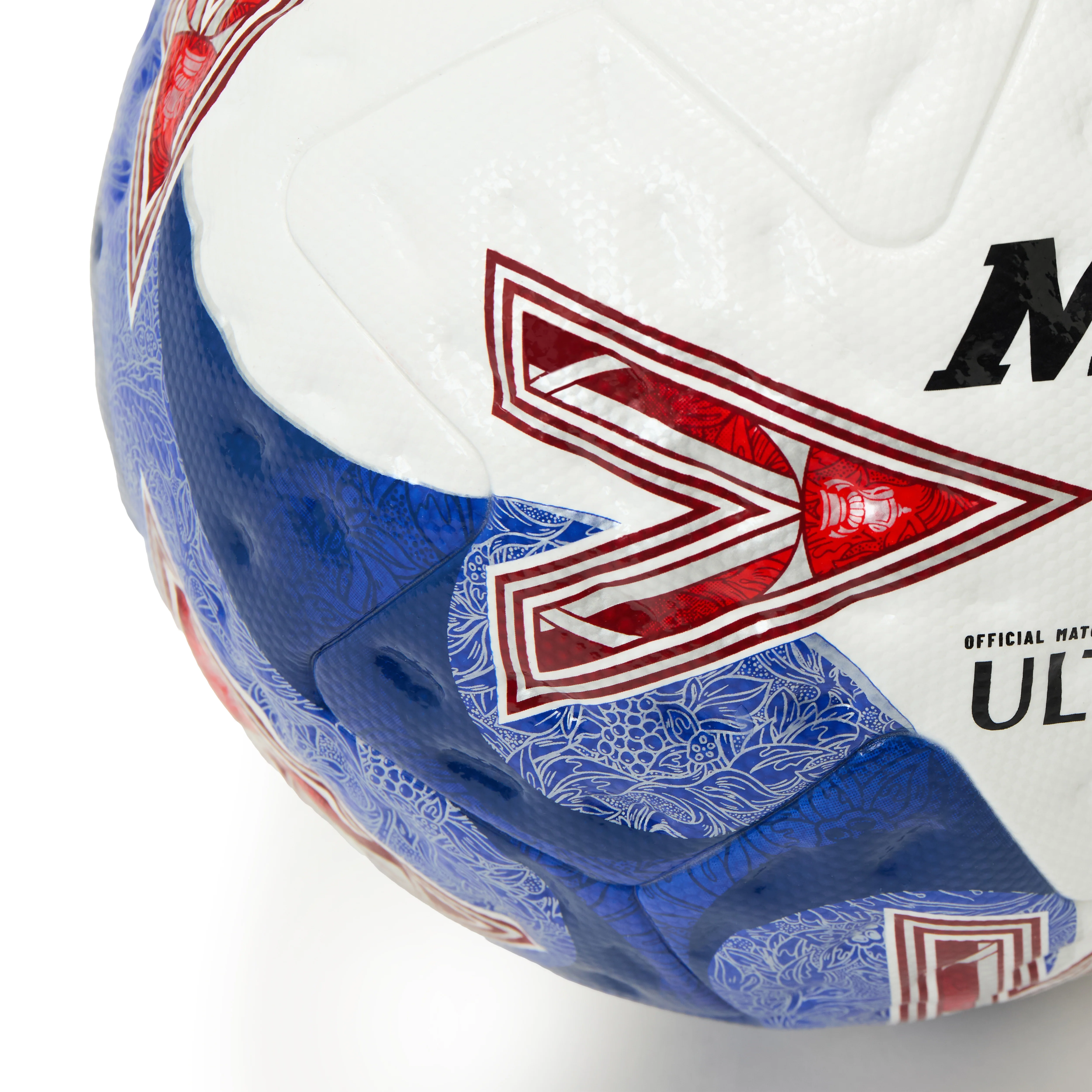 Mens FA Cup Ultimax Pro Football White/Blue/Red - Image 3