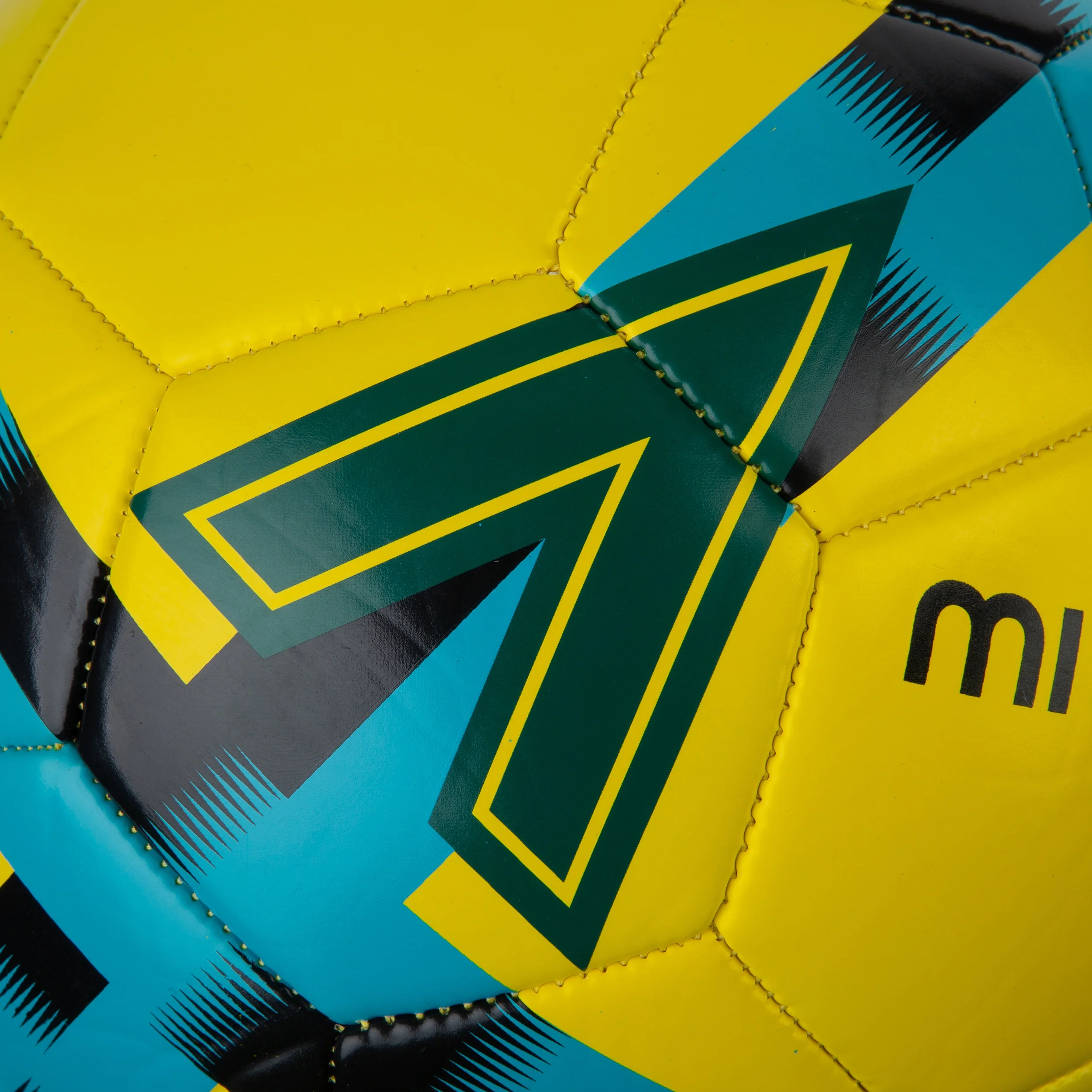 Personalised Football Yellow/Blue - Image 5