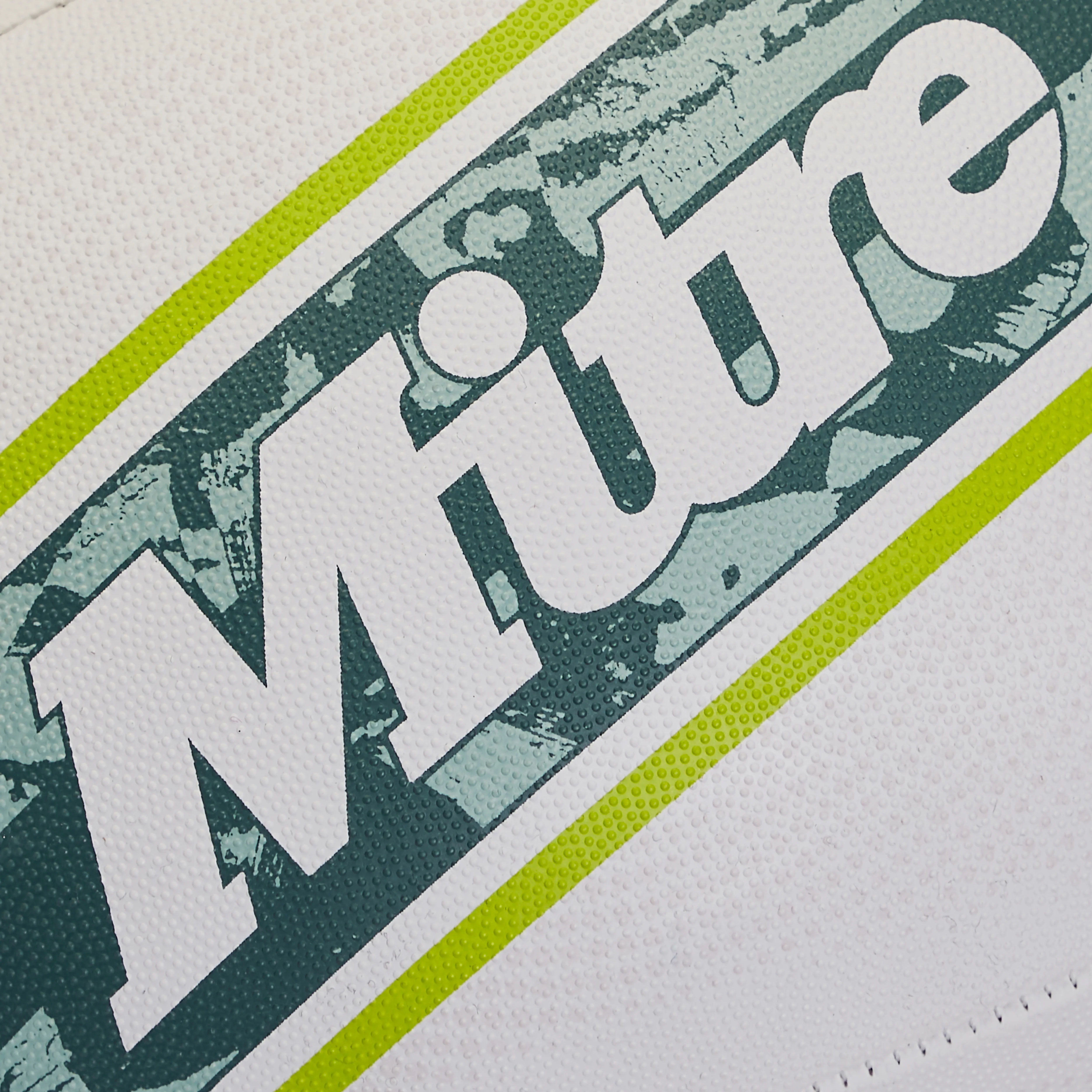 Sabre Rugby Ball White/LtGreen - Image 4