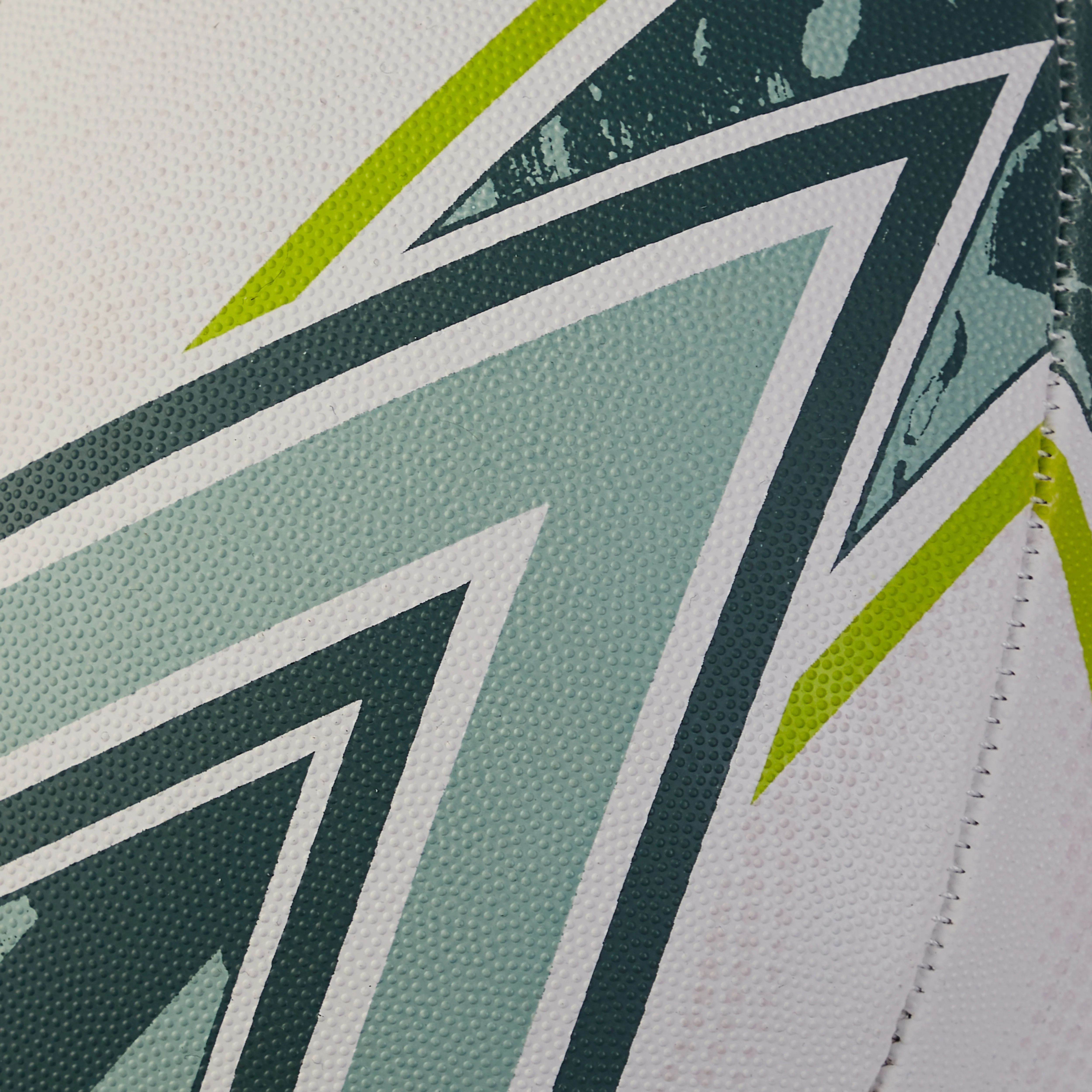 Sabre Rugby Ball White/LtGreen - Image 5