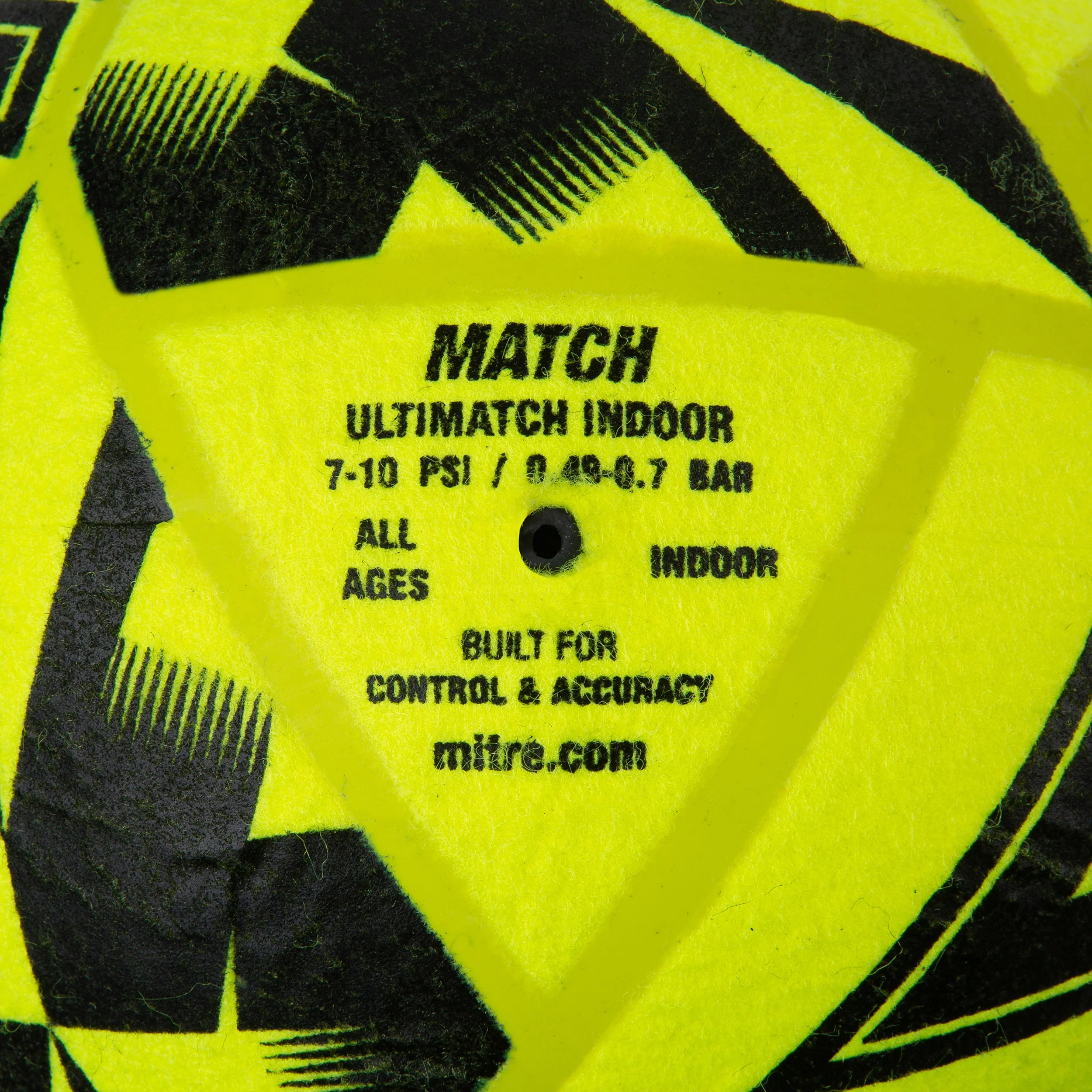 Ultimatch Indoor Football Yellow/Black - Image 4