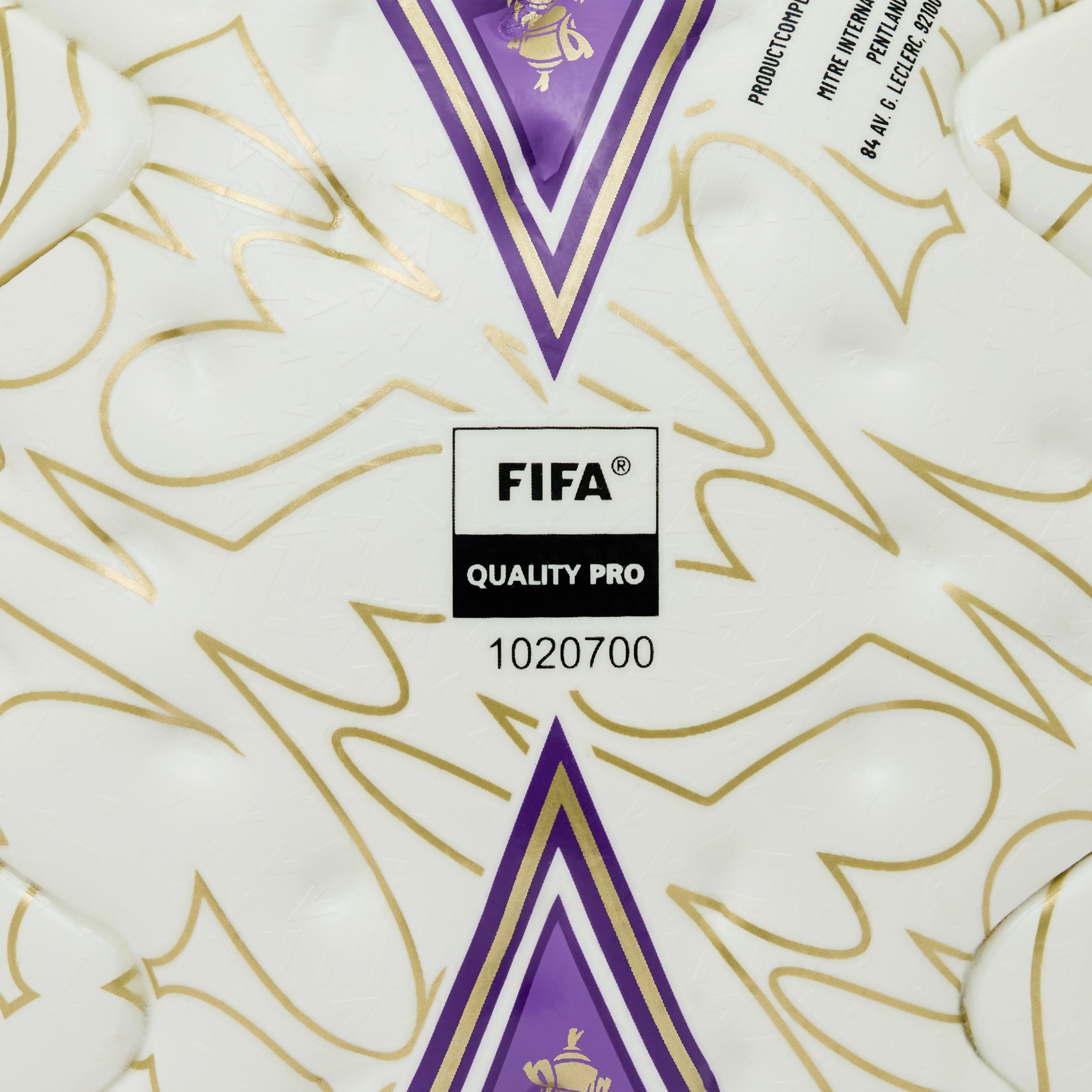 Womens FA Cup Final Ultimax Pro Football White/Purple - Image 3