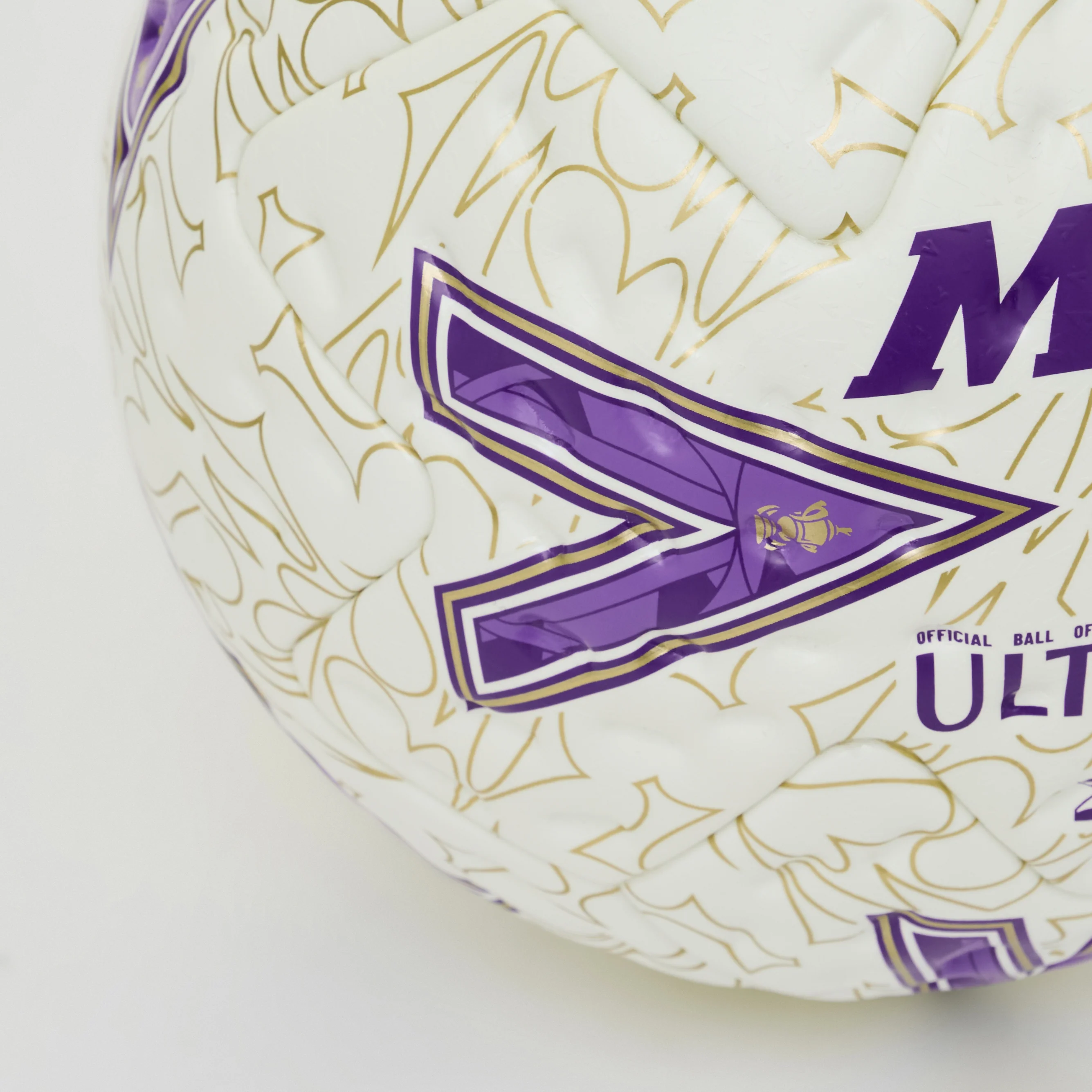 Womens FA Cup Final Ultimax Pro Football White/Purple - Image 4