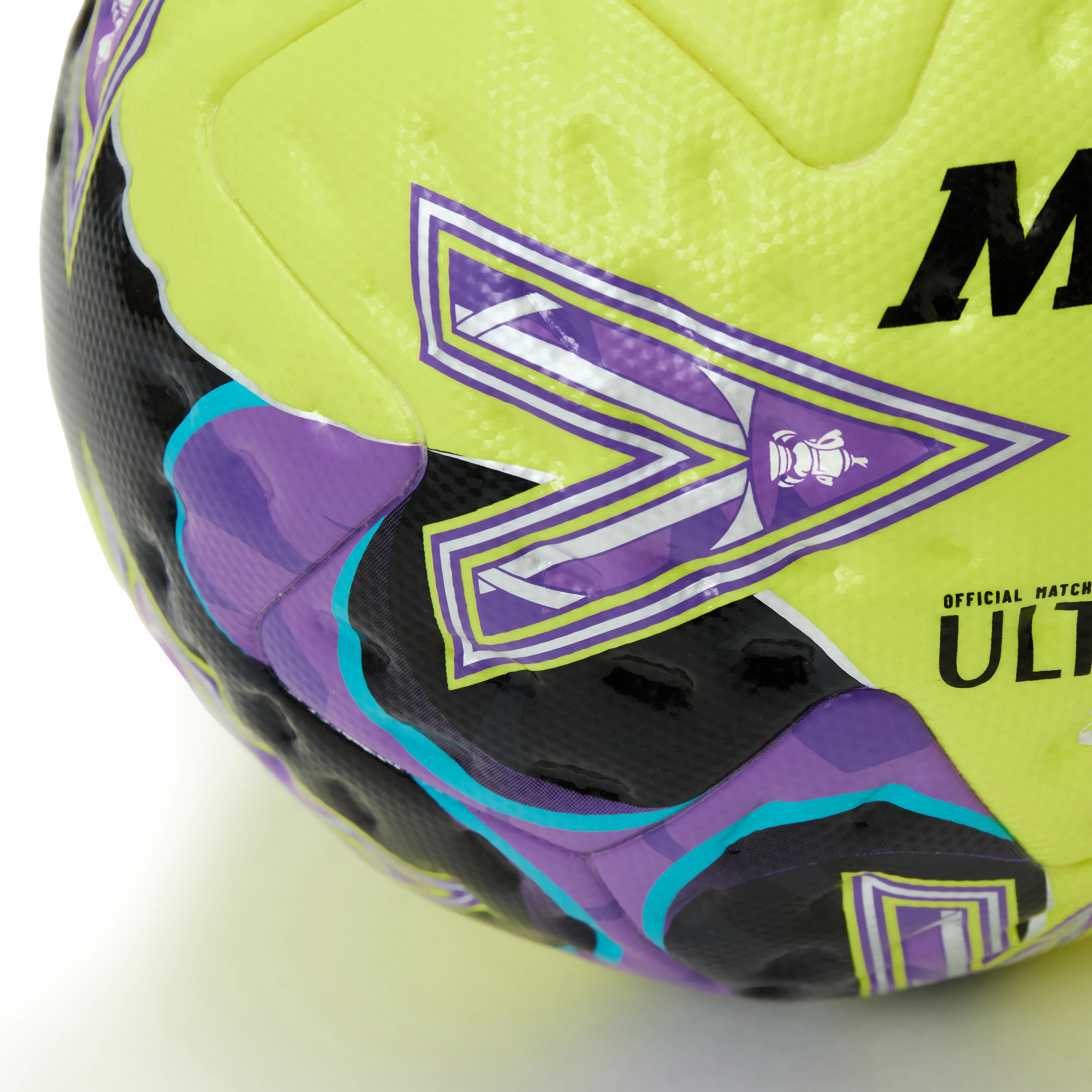 Womens FA Cup Ultimax Pro Football Green/Purple/Black - Image 3
